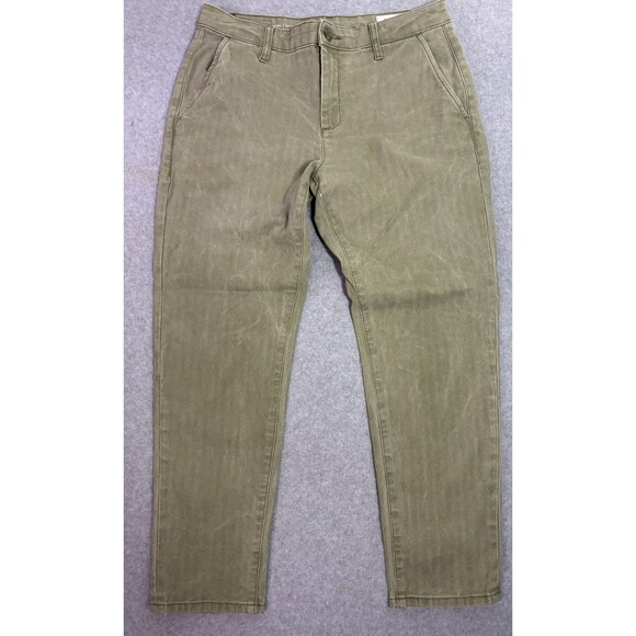 AG Adriano Goldschmied Caden Tailored Trouser Pants Women’s 28 Khaki Green - Picture 1 of 9